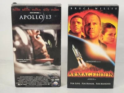 Space Movie VHS Lot- Apollo 13 & Armageddon  - Image 1 of 4
