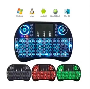 3 Color Backlit Mini i8 Wireless 2.4GHz Keyboard Remote Control Touchpad SmartTV - Picture 1 of 10