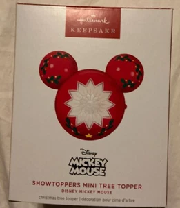 Hallmark Keepsake Mickey Mouse Disney Showtoppers Mini Tree Topper Sleigh  2024 - Picture 1 of 5