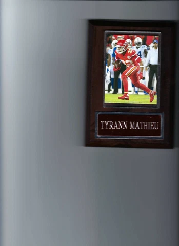 TYRANN MATHIEU PLAQUE KANSAS CITY CHIEFS KC FOOTBALL NFL Cover