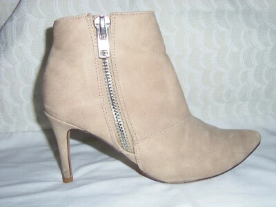 Botín Michael Antonio Maj Cremallera Lateral, Beige, Tacón 3.3", Usado Foto 1 de 4