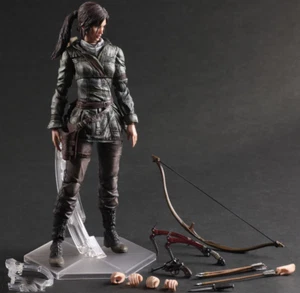 Neu 26 cm Play Arts Kai Rise of The Tomb Raider Lara Croft Actionfigur Spielzeugkiste - Bild 1 von 10