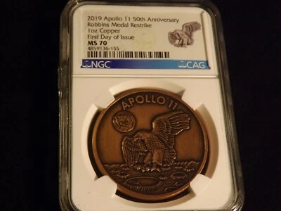 2019        APPOLLO   50 Th Anniversary         NGC  MS 70 - Image 1 of 2