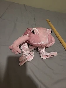 Commonwealth Velvet Frog Plush HUGE Pink Velour 18" - Picture 1 of 9