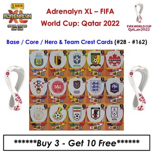 Adrenalyn XL - World Cup Qatar 2022: Base / Hero & Team Crest Cards (#28 - #162)
