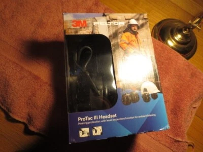 3M PELTOR ProTac III 3, Headset Headband Earmuffs Ear Muffs, MT13H221A SML