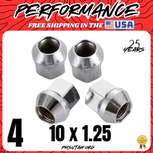 4 Acorn Bulge Lug Nuts 2016-2020 Can-Am Commander Max 800R DPS UTV Chrome Nut - Picture 1 of 5