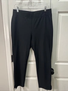 Eileen Fisher Washable Stretch Straight Leg Crepe Pant Black Size M NWOT - Picture 1 of 7
