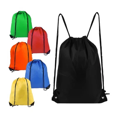 6 Stück Kordelzug-Rucksack, Kordelzug-Turnbeutel, Kordelzug-Rucksack, Korde2311 - Bild 1 von 4