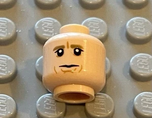 LEGO Serious Upset Mad Looking Light Nougat Flesh Minifig Head Cheek Lines - Picture 1 of 1