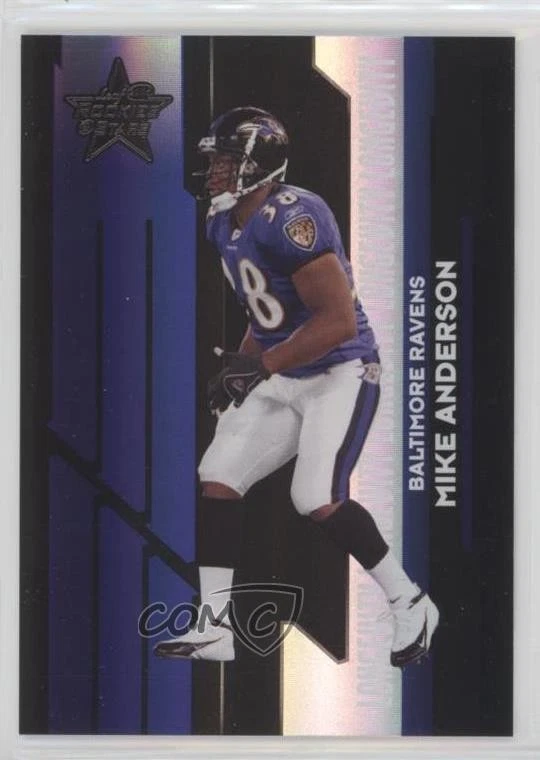 2006 Leaf Rookies & Stars Longevity Parallel Black /25 Mike Anderson #10 - Image 1 of 2