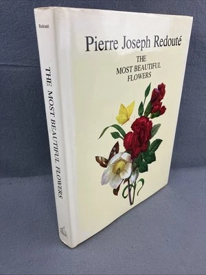 The Most Beautiful Flowers Pierre Joseph Redoute Coffee Table Book HCDJ Vtg 1981 - Image 1 of 4