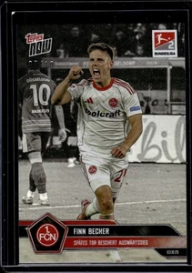 2025-26 Topps Now Bundesliga Black /10 #36 Finn Becker Spätes Tor beschert Sieg - Picture 1 of 2