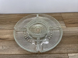 Kromex Lazy Susan Replacement Glass Serving  Dishes & Bowl (5 Pieces) - Picture 1 of 12