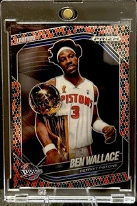 Ben Wallace 2024-25 Panini Prizm Negro Baloncesto Leyendas Piel de Serpiente #289 SSP - Imagen 1 de 4