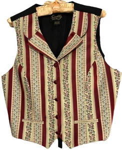 Scully Weste L Tapete Blumen Streifen Western Rodeo Ranchwear Weste Damen - Bild 1 von 10