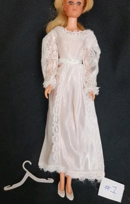 VESTIDO DE NOVIA VINTAGE AÑOS 60-70 FRANCIE CASEY TWIGGY CLON #1 Foto 1 de 4