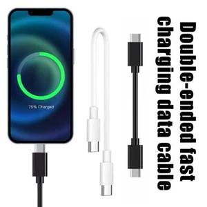 60W USB C auf USB C 3A Schnelllade Datenübertragungskabel Typ Cδρ- DE - Imagen 1 de 13