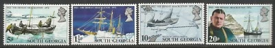 South Georgia 1972 Sc 31-34 complete set Shackleton Voyage, Sailing Ships MNH/VG - Image 1 of 2