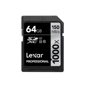 Lexar SDXC 64GB Profesjonalna karta SD UHS-II 1000x Wysoka prędkość - Zdjęcie 1 z 6