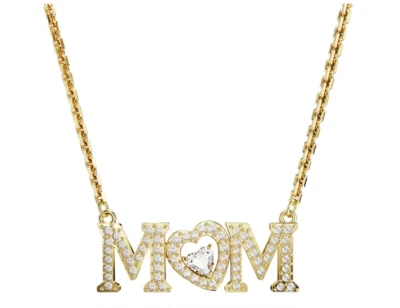 Swarovski 5649933 Collana Mother’s Day Cuore Bianca Placcato Oro - Immagine 1 di 2