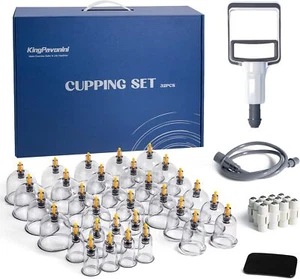 Cupping Set, Cupping Therapy Sets 32 Cups with Pump Suction Cupping Kit for Body - Picture 1 of 7