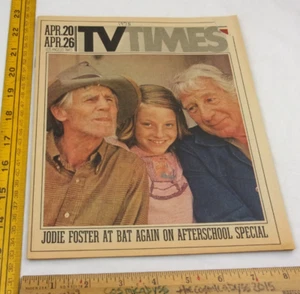 Jodie Foster 1975 local TV times guide mag Keith Carradine Love American Style - Picture 1 of 7