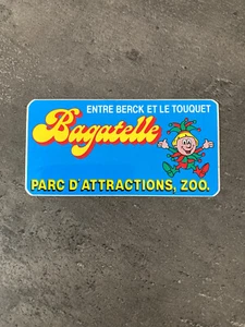 AUTOCOLLANT / STICKER Parc d'attraction BAGATELLE Berck Le Touquet vintage F24 - Imagen 1 de 1