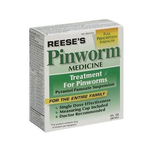 Reese's Pinworm Medicine, suspensión de pamoato de pirantel, fuerza completa - 1 oz Foto 1 de 1
