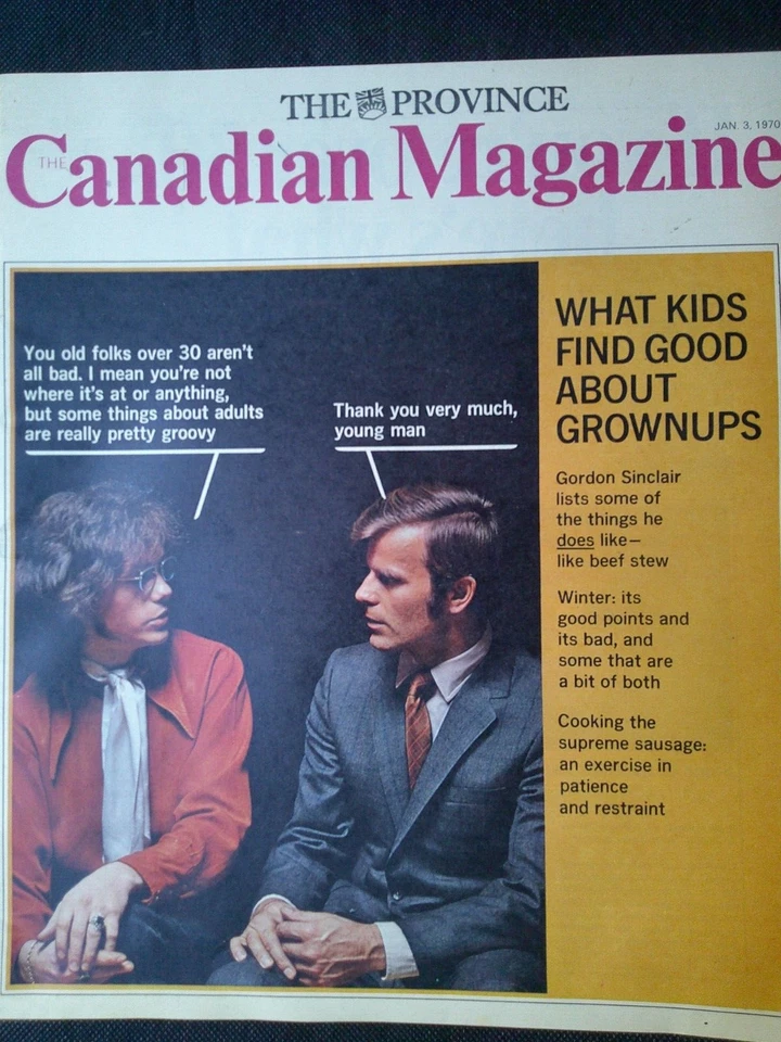 Sunday Sun Weekend Magazine jan 3 1070 folks over 30... - Image 1 of 1