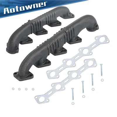 Kit colector de escape izquierdo y derecho para Ford F-250 F-350 F-450 F-550 6,0 L 2003-10 Foto 1 de 4