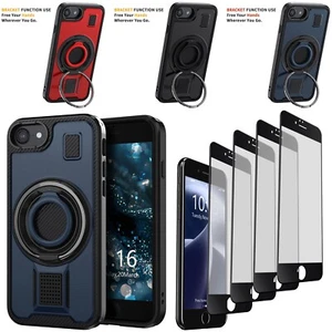Ring Kickstand Handyhülle robuste Hülle/Hartglas für iPhone 6/6s/7/8 Plus - Bild 1 von 32