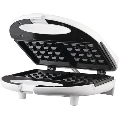 BRENTWOOD TS-242 Nonstick Dual Waffle Maker (White) - Image 1 of 4