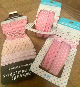 Lote Trim Bordure Paquete de 3 Recuerdos Rosa Celebrate IT Princess - Pascua - Imagen 1 de 1