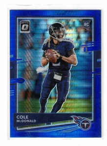 Cole McDonald 2020 Donruss Optic Blue Hyper Prizm #148 Titans RC Rookie - Picture 1 of 2