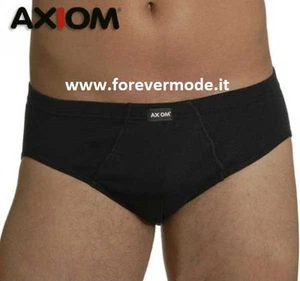 3 Slip uomo Axiom in cotone elasticizzato con elastico infilato e logo art 2665 - Picture 1 of 1
