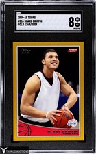 2009-10 Topps #316 Blake Griffin Gold Rookie Basketball Card /2009 SGC 8 NM MT