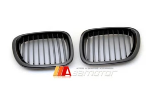 Gloss Black Front Kidney Grill Grilles Pair fits 1996-2002 BMW Z3 Coupe Roadster - Picture 1 of 4
