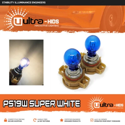 2 x PS19W light bulbs white ice 4200K 12V 19W daytime DRL canbus - Image 1 of 3