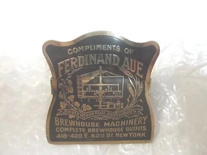 BREWHOUSE MACHINERY PAPERWORK CLIP FERDINAND AUE 1900's - Picture 1 of 8