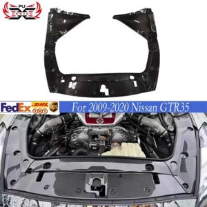 Fits For 2009-2022 Nissan GT-R R35 GTR Real Carbon Fiber Engine Hood Cover - Picture 1 of 7