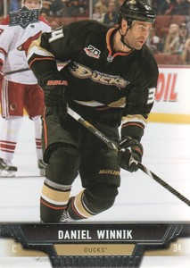 2013-14 Upper Deck Anaheim Ducks Hockey Card #276 Daniel Winnik