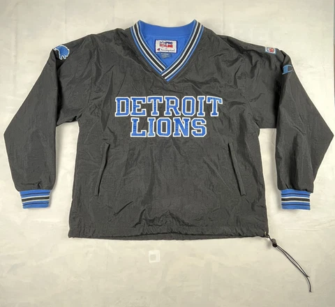 Pro Line By Champion Jacket Med Detroit Lions Vintage 1990s 2000s pullover Cover