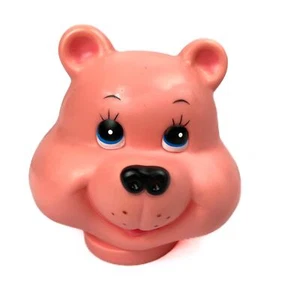 Vintage Pink Darice Bear Baby Durable Plastic Doll Head for dollmaking or craft - Picture 1 of 7
