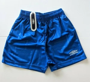Umbro 90’s Vintage Retro Blue Football Shorts with embroidered logo - 200008030 - Picture 1 of 8