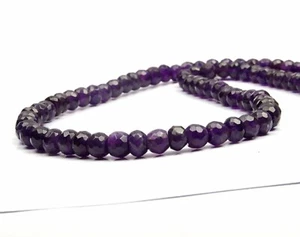 Collar de amatista natural 22 pulgadas 5-8 mm longitud ajustable plata esterlina 925 - Imagen 1 de 6