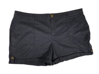 Pantalones Cortos Lane Bryant Azul Marino con Puños NUEVO Para Mujer Talla 26 Foto 1 de 4