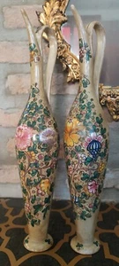Coppia Di Vasi, Ampolle, Anfore, Vintage Marcate CAFF Gubbio Italy 129 Vintage - Imagen 1 de 12