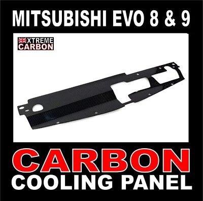 Panel de refrigeración del radiador de fibra de carbono para Mitsubishi Evo modelos Evolution 8 y 9 - Imagen 1 de 4