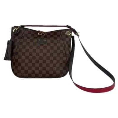 Auth Louis Vuitton Southbank Damier Ebene Canvas Leather Shoulder Crossbody Bag - Image 1 of 4